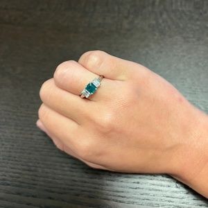 Emerald and Diamond Ring